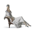 Lladró - Statua Figura Dama con Chihuahua H 23cm 01008120