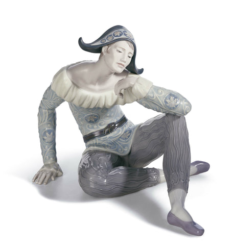 Lladró Statua Figura Uomo Nostalgia 26x33cm Porcellana