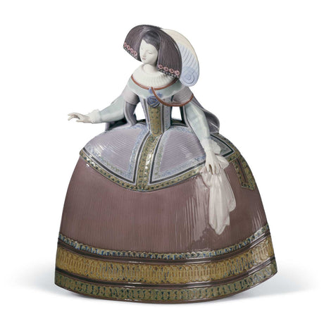 Lladró Statua Figura Damigella Menina 30cm Porcellana