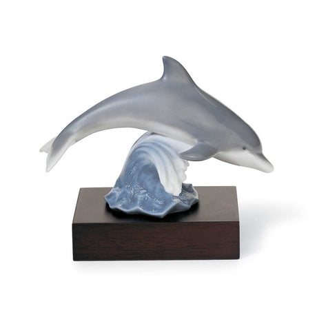 Lladró - Statua Figura Delfino della fortuna 9cm 01008104