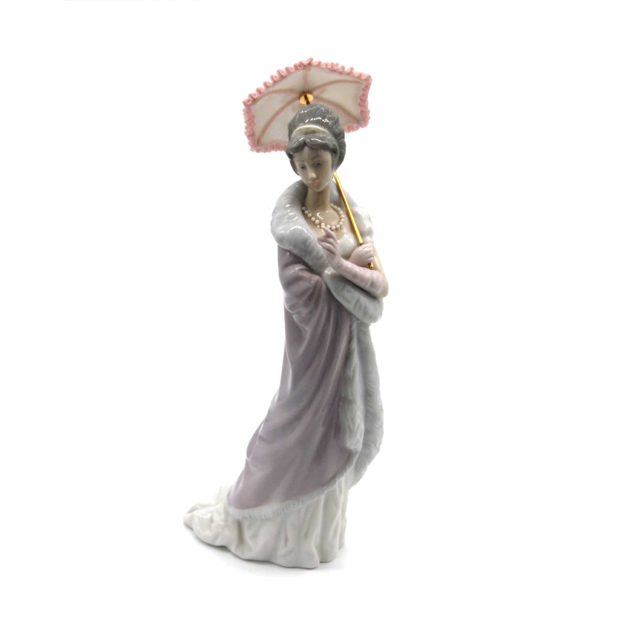 Lladró - Statua Figura Damina Milanese 26cm 01005323