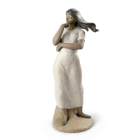 Lladró Figura Statuina Donna Panorami del Mediterraneo 37cm Porcellana