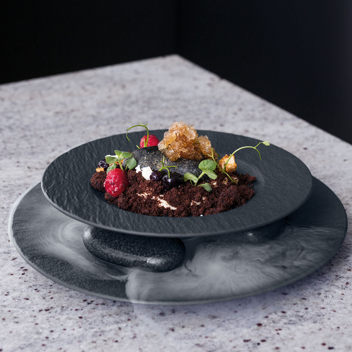 Plaque à Pizza En Pierre Noire - Diamètre 33 Cm, Va Au Lave-vaisselle | Ustensile Cuisine, Cuisson Parfaite, Style Italien
