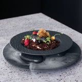 VILLEROY & BOCH Manufacture Rock Piatto Gourmet Pizza 32cm Porcellana Nero