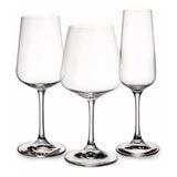 VILLEROY & BOCH Ovid Calici Set 12 Pezzi Rosso Bianco Flute Cristallo