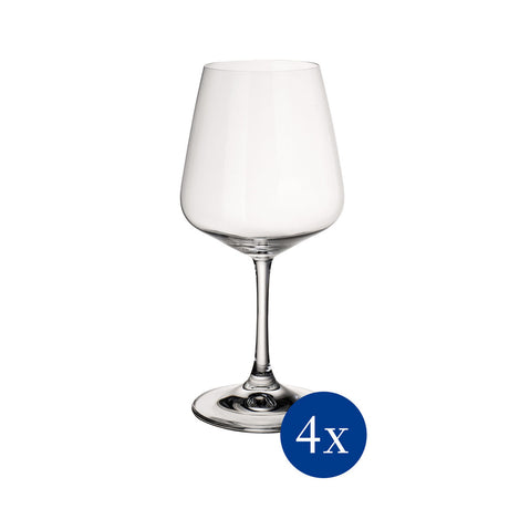 VILLEROY & BOCH Ovid Calici Set 12 Pezzi Rosso Bianco Flute Cristallo