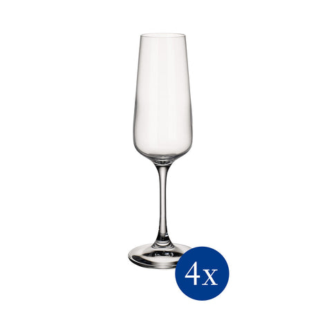 VILLEROY & BOCH Ovid Calici Set 12 Pezzi Rosso Bianco Flute Cristallo