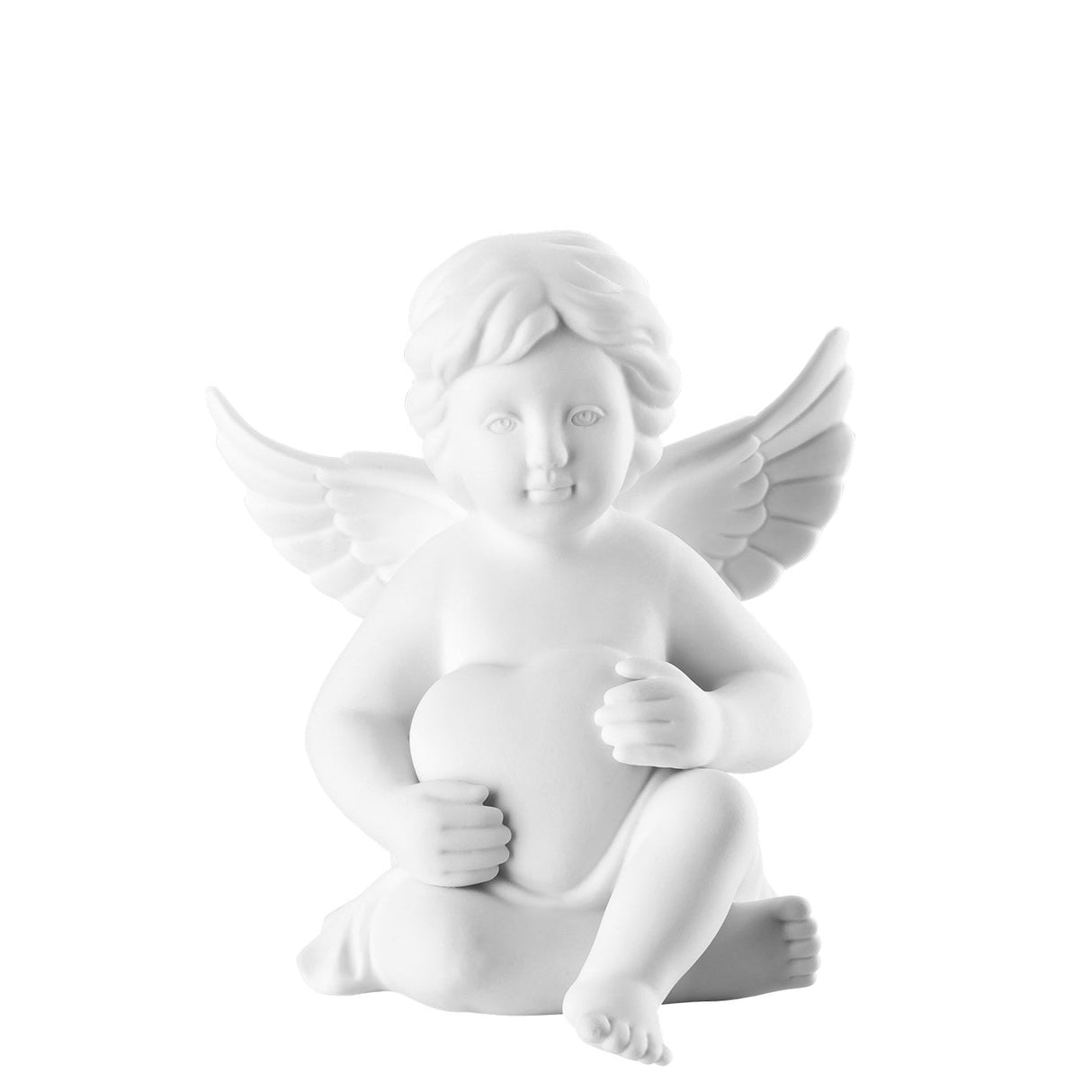 ROSENTHAL - Engel Mittel Angelo con Cuore 10cm Decorazione Porcellana