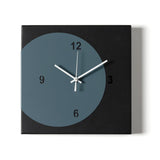 ARTI & MESTIERI Orologio di Design Minimal Ecleo Nero Petrolio 28x28cm