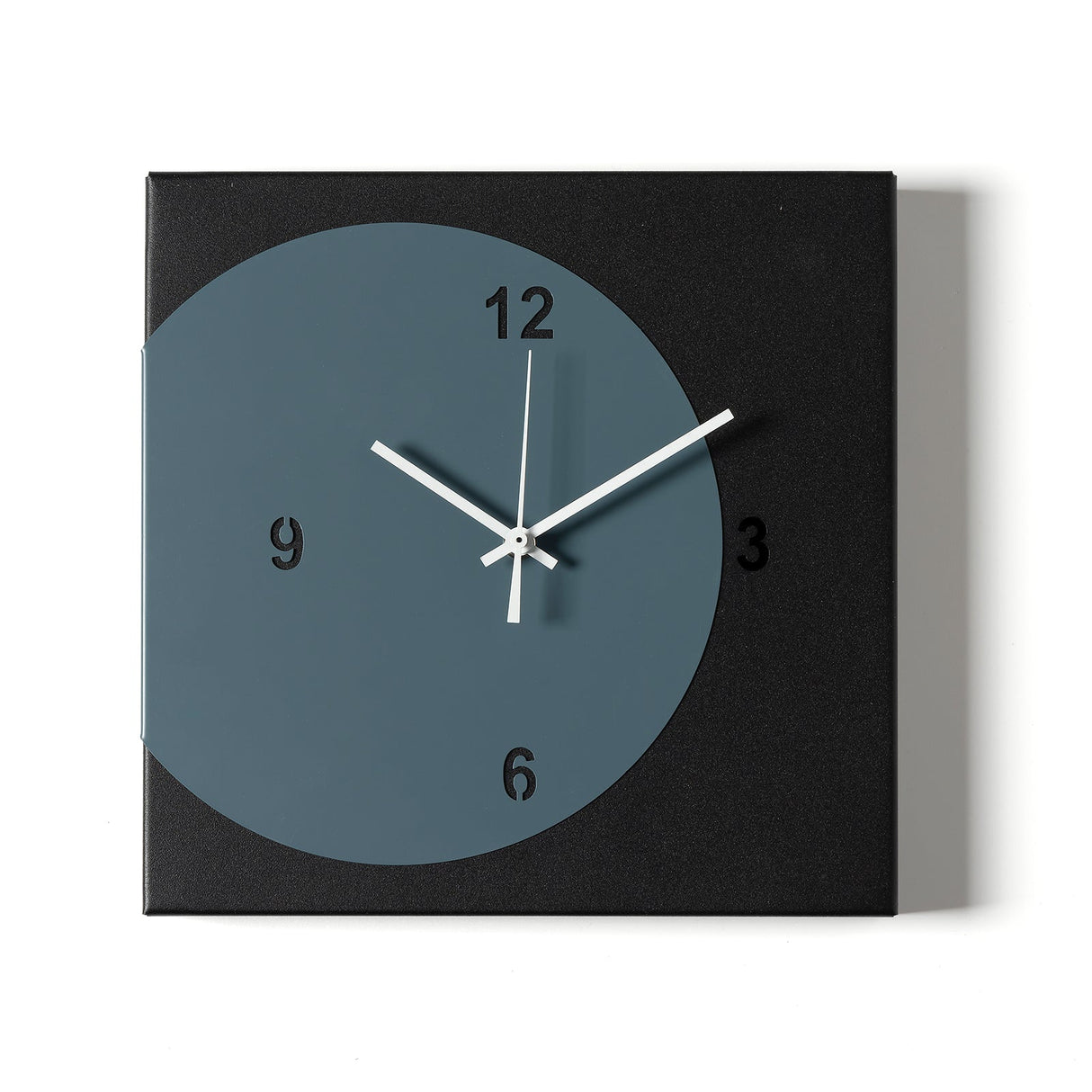 ARTI & MESTIERI Orologio di Design Minimal Ecleo Nero Petrolio 28x28cm