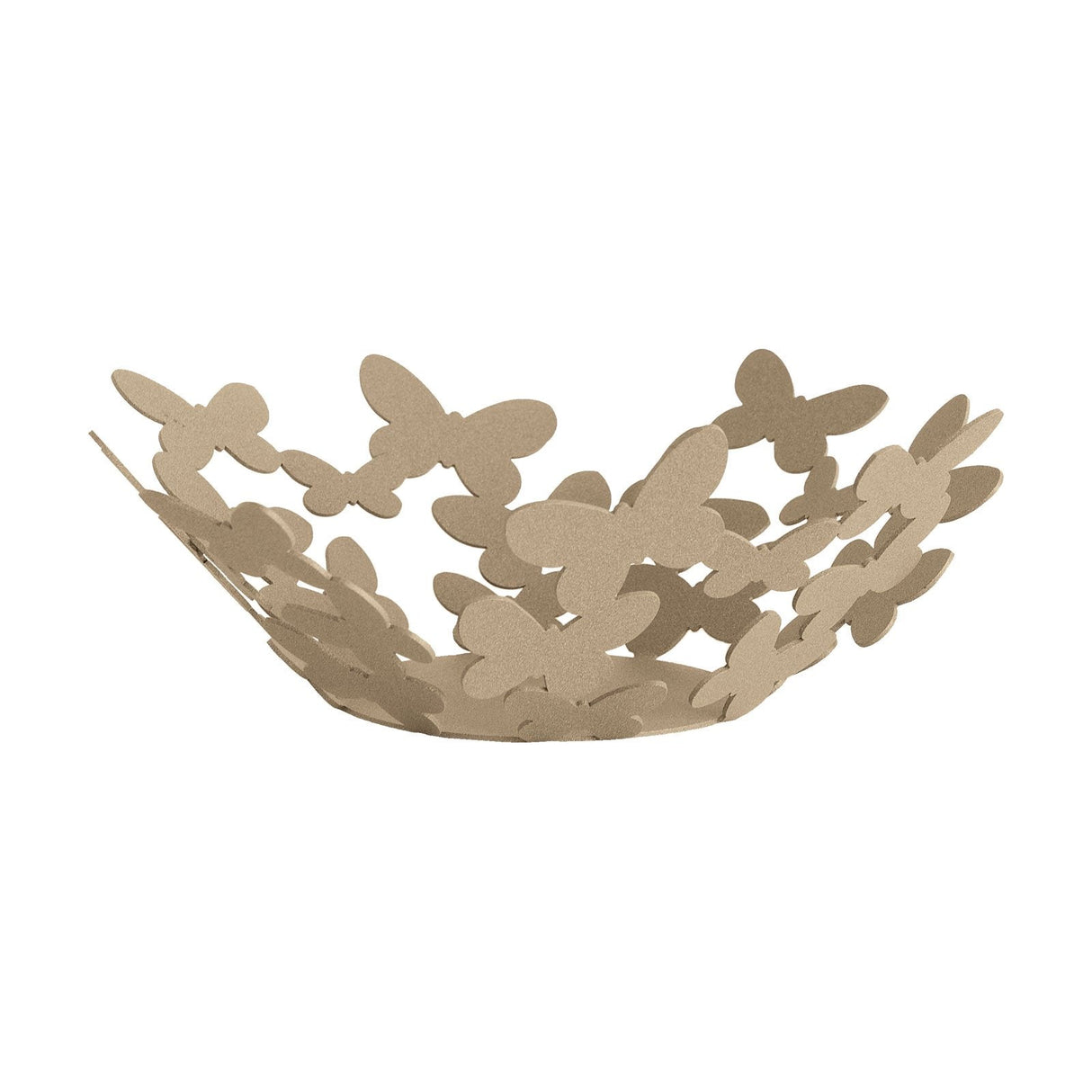 ARTI & MESTIERI Centro Tavola Moderno Piccolo con Farfalle Butterfly Beige