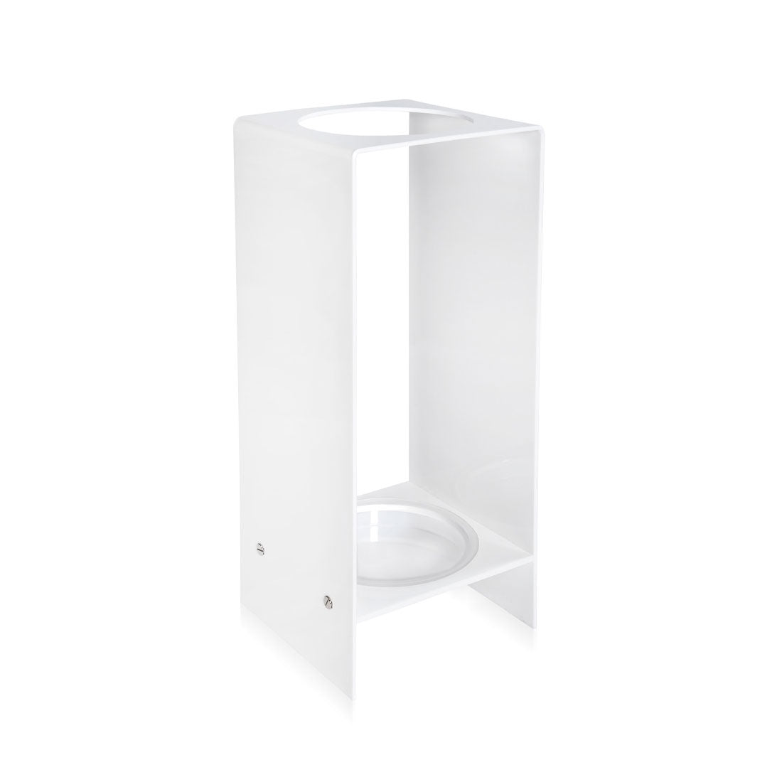 iPLEX Madison Umbrella Stand in White Plexiglass 64x25cm Made in Italy