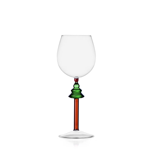 Calice Wish Tree Ichendorf in vetro borosilicato con albero verde 22 cm