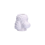 RITUALI DOMESTICI - Animalando Tito Vaso Cachepot Tito Bianco Ceramica 17cm