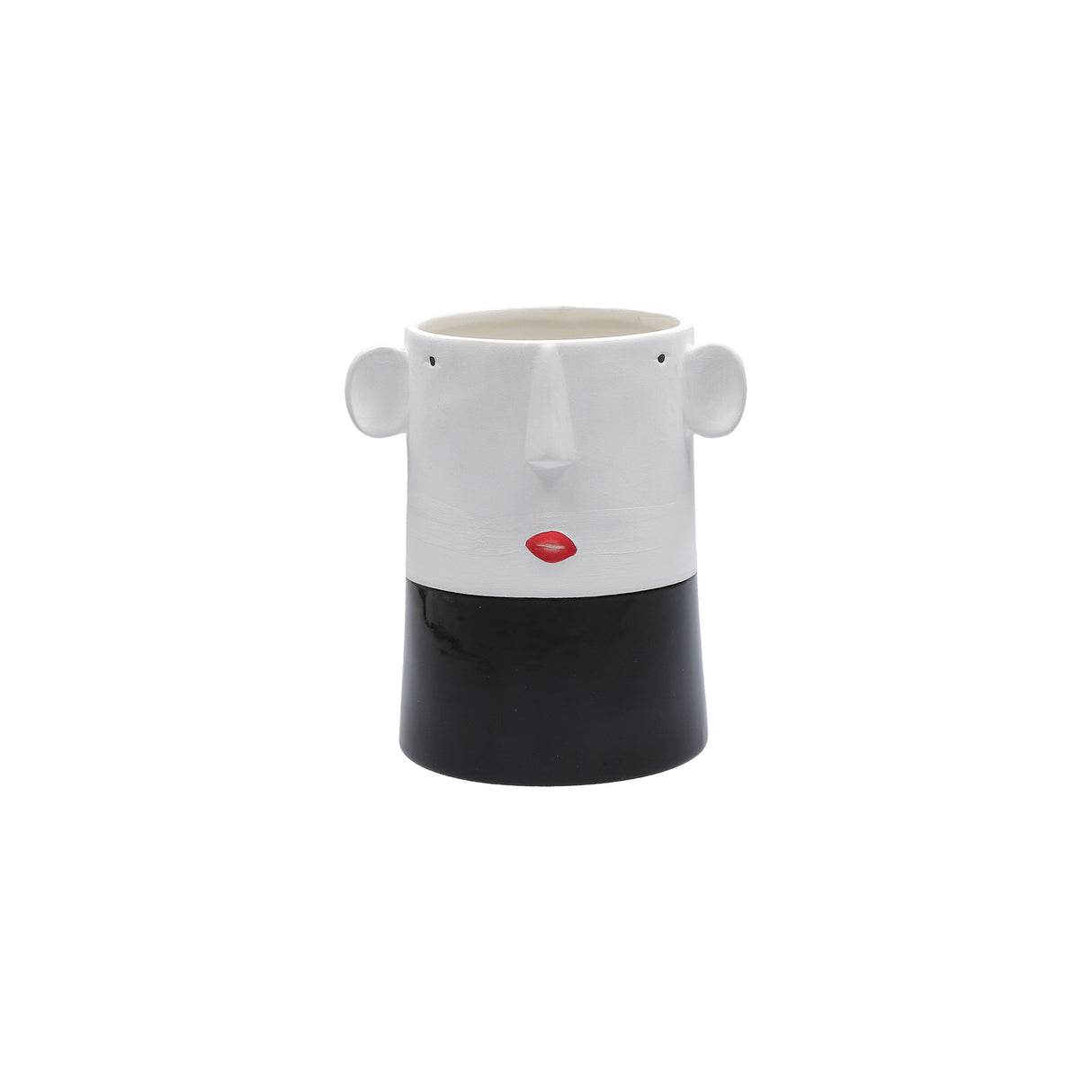 RITUALI DOMESTICI - Sventolo Vaso a Fondo Nero 16cm H216100001