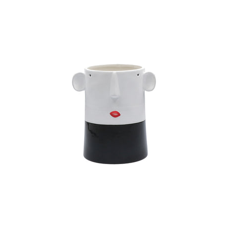 RITUALI DOMESTICI - Sventolo Vaso a Fondo Nero 16cm H216100001