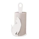 ARTI & MESTIERI Porta Rotoli da Cucina Gatto Bianco