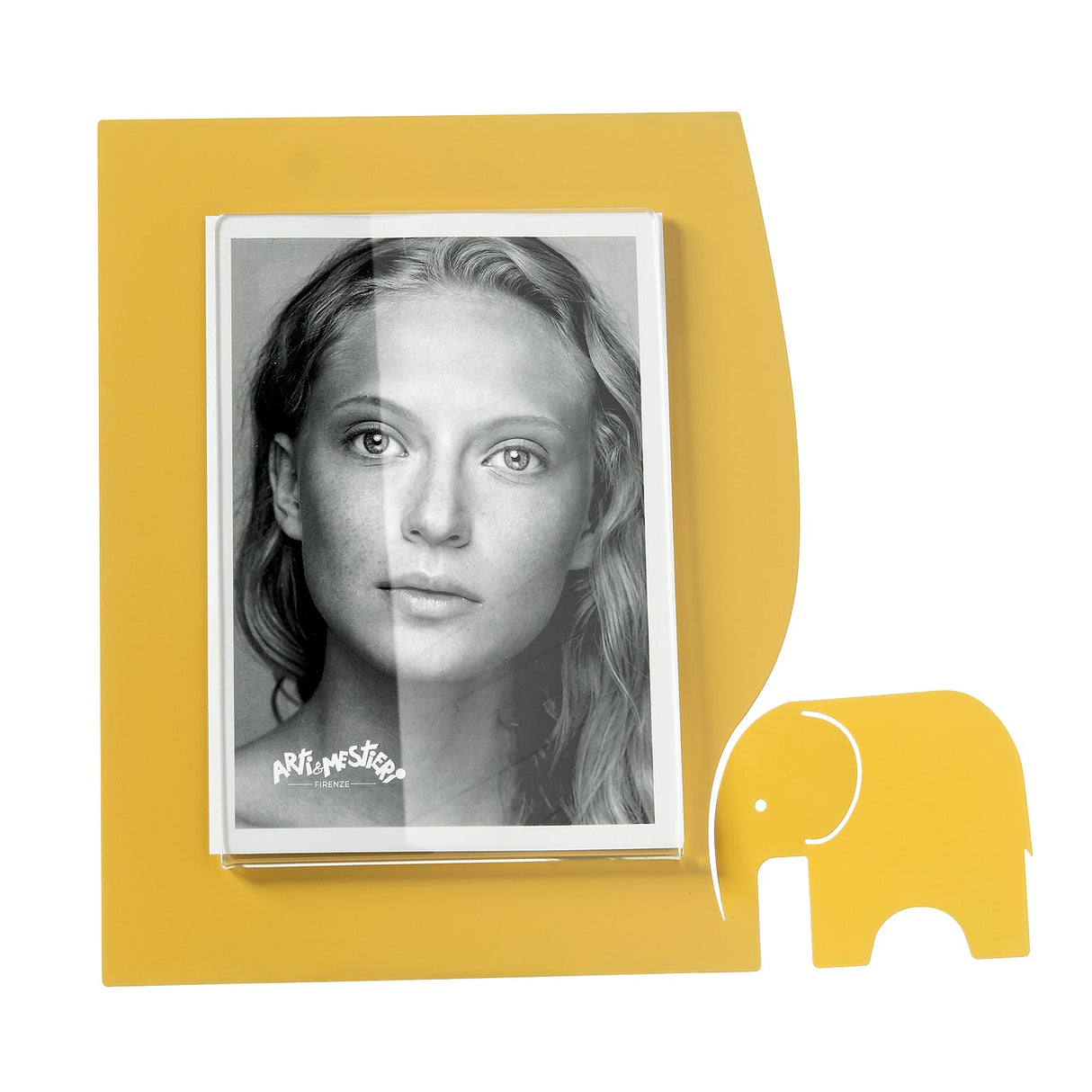 ARTI & MESTIERI Portafoto Elefantino Grande Ocra 24,5x26cm