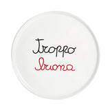 SIMPLE DAY Too Good Pizza Plate 31.5cm White Ceramic