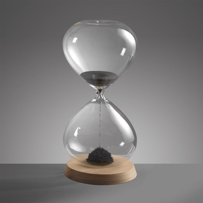 MASCAGNI CASA Clessidra Magnetica 32cm 5 Minuti Sabbia Grigia
