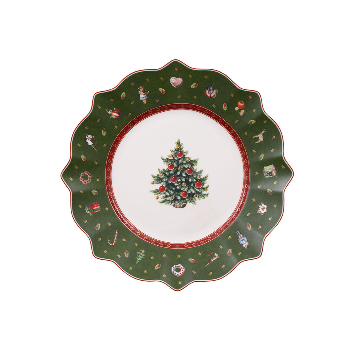 VILLEROY & BOCH Toy's Delight Piatto Colazione Verde 24cm Tavola di Natale