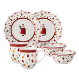 VILLEROY & BOCH Toy's Delight Set da Colazione 6 Pezzi Babbo Natale Porcellana