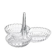 GUZZINI Tiffany Antipastiera 3 Ciotole 25x16cm Trasparente
