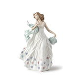LLADRO' Figurina Dama 32x21cm Porcellana