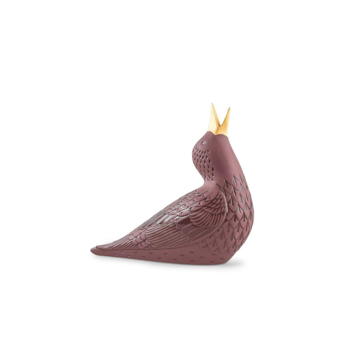 LLADRO' Figurina Storno I Viola 17x19cm Porcellana