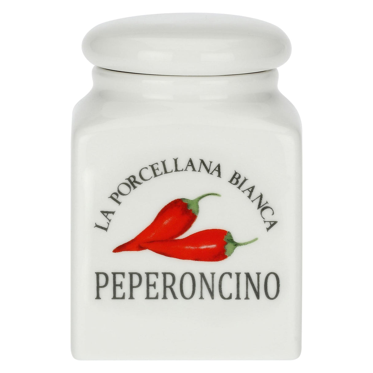 LA PORCELLANA BIANCA Conserva Barattolo Contenitore Peperoncino 175ml Bianco Porcellana