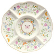 Antipastiera Dancing Butterflies Easy Life in porcellana decorata 25,5 cm