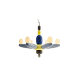LLADRO' Chandelier Soft Blown Blu 80x96cm Porcellana