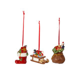VILLEROY &amp; BOCH Nostalgic Ornaments Gift Decorations Set 3 Pieces 6.3cm Christmas
