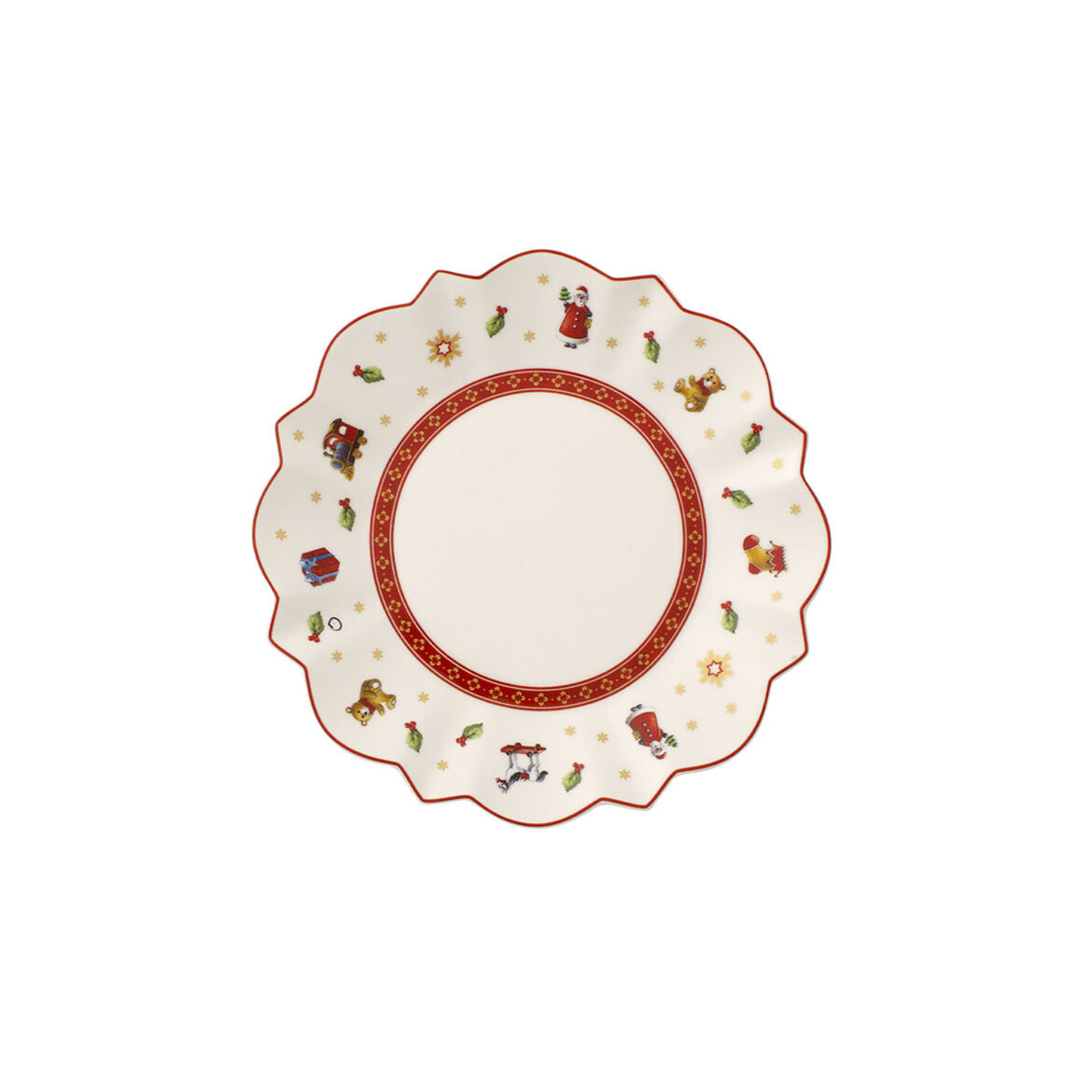 VILLEROY &amp; BOCH Toy's Delight White Bread Plate 17cm Christmas Table