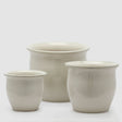 Vaso portapiante EDG in ceramica avorio 24x30 cm