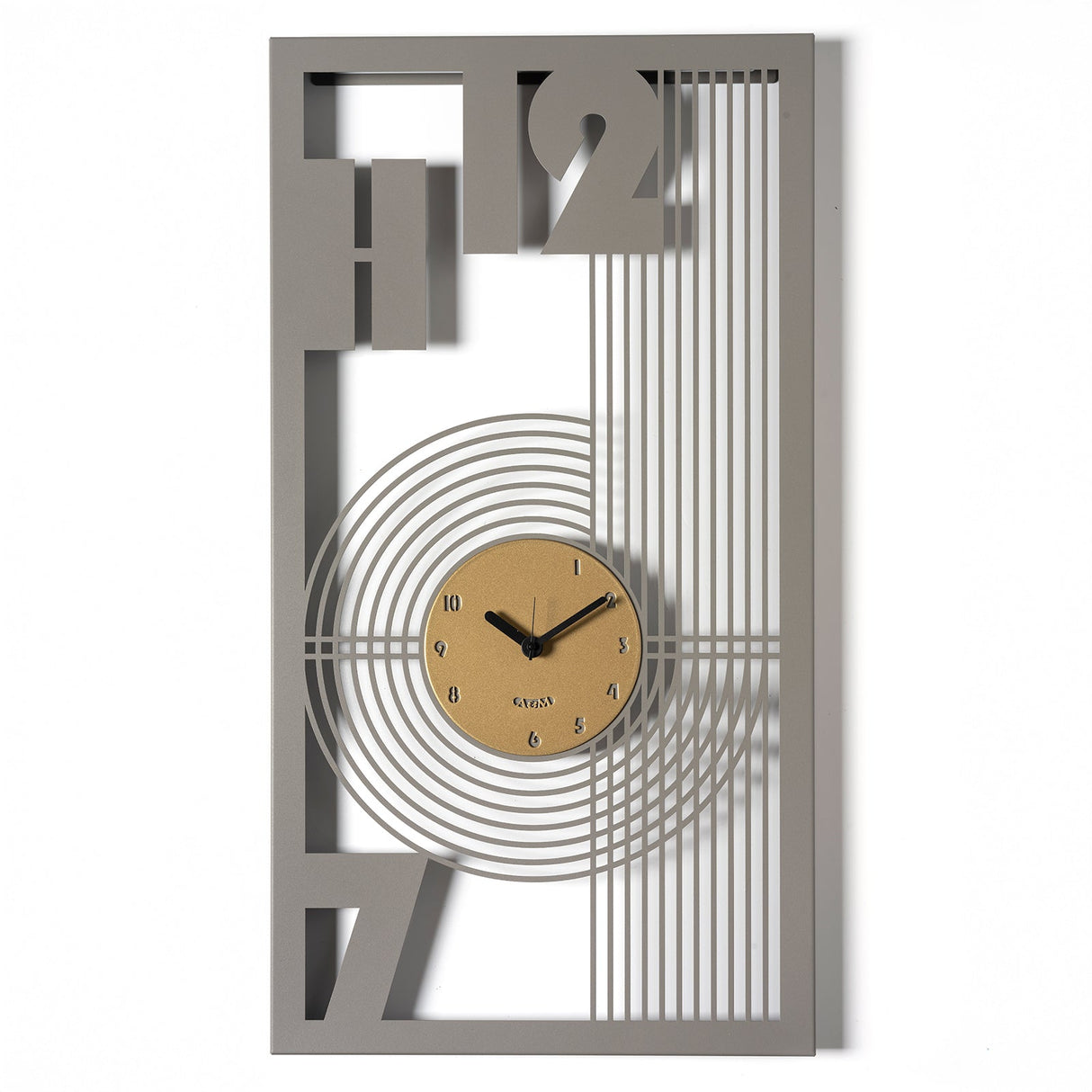 ARTI & MESTIERI Orologio Classico Gropius Fango Oro Laccato 75x40cm