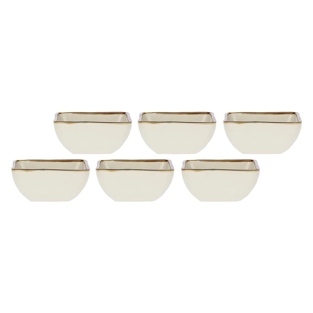 ROSE & TULIPANI Concerto Ciotola Ciotolina 6 Pezzi Avorio 8cm Stoneware