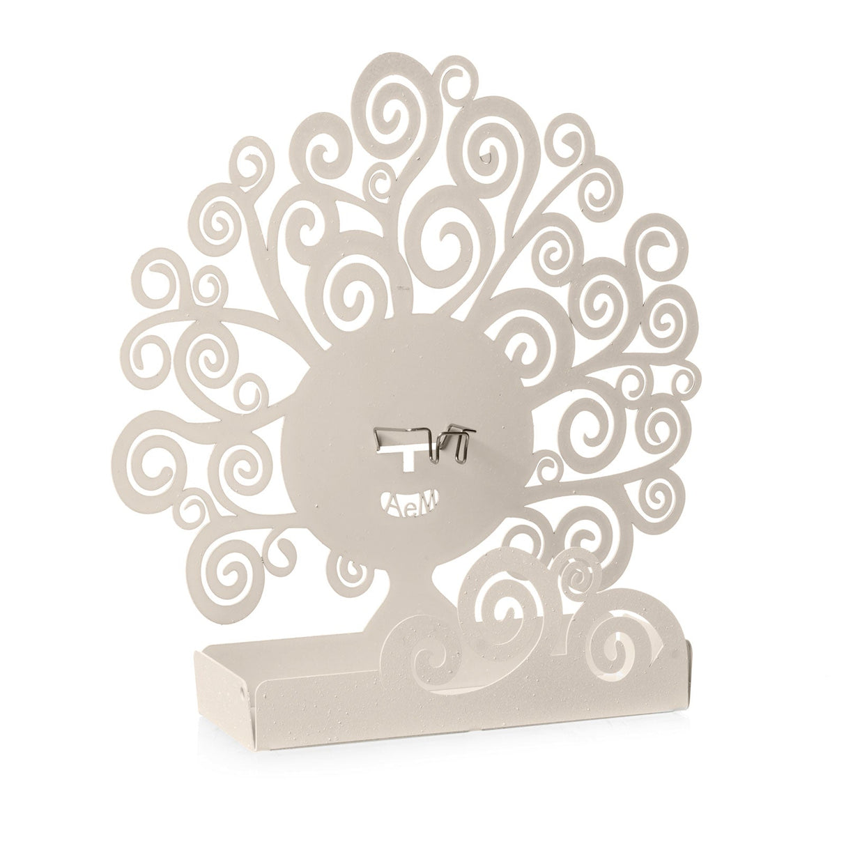 ARTI & MESTIERI Porta Zampirone di Design Albero Della Vita da Tavolo Avorio