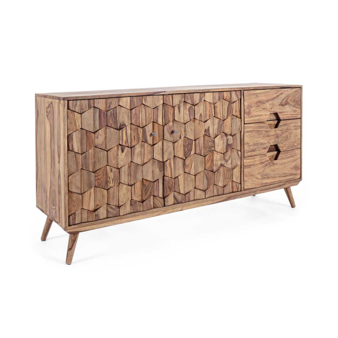 BIZZOTTO Credenza Kant Madia Mobile Legno Salotto Soggiorno 145x77cm 0746519