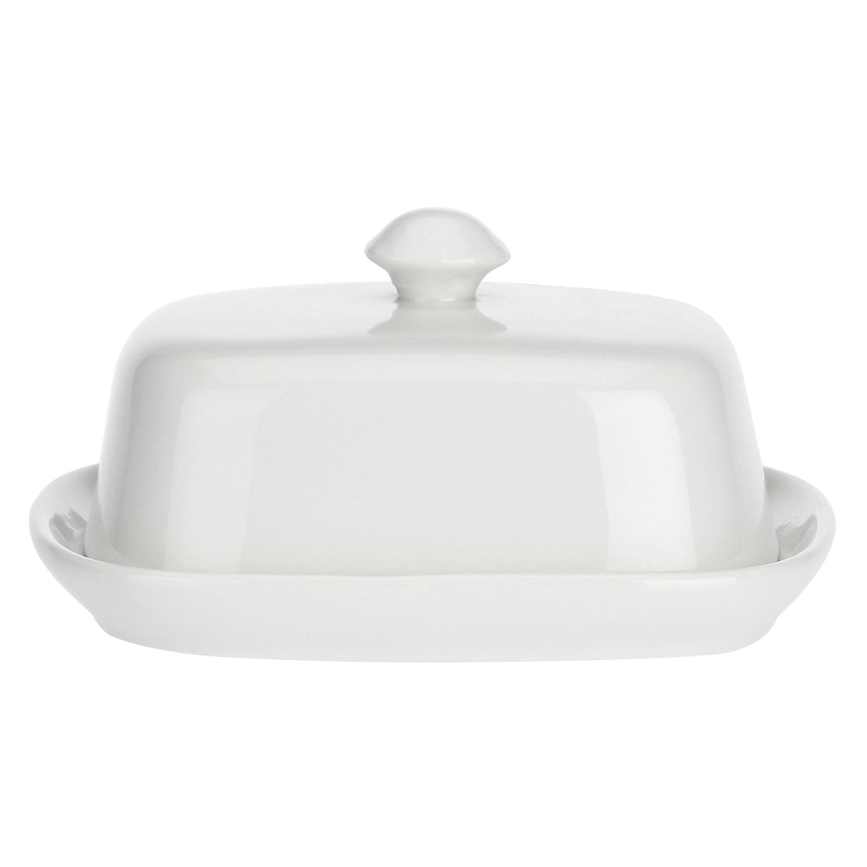 LA PORCELLANA BIANCA Terrine Burriera con Coperchio 18x14cm Bianco Porcellana