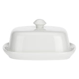 LA PORCELLANA BIANCA Terrine Burriera con Coperchio 18x14cm Bianco Porcellana