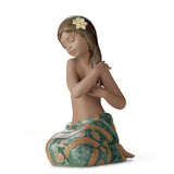 Lladró Figurina Bimba Brezza Del Pacifico 20x13cm Porcellana