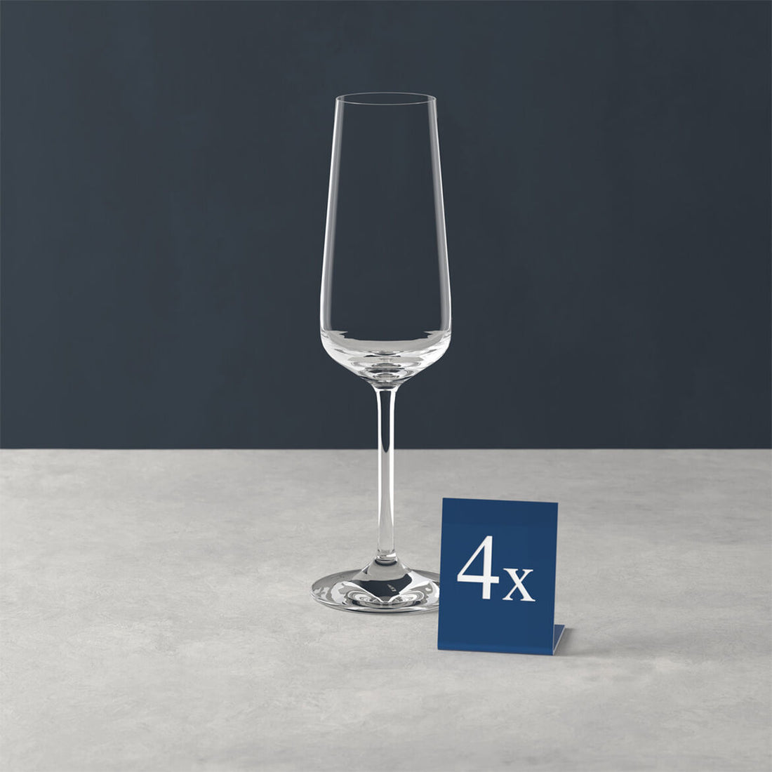 VILLEROY &amp; BOCH Ovid Bicchiere Calice Spumante Set 4 Pezzi 250ml Cristallo
