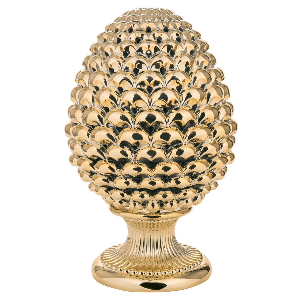 BONGELLI PREZIOSI - Pigna Portafortuna Decorato a Mano Oro 35cm Marmorino