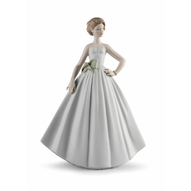 Lladró Figura Statua Donna Serata di Gala Porcellana 34cm Serie Limitata