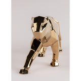 LLADRO' - Porcelain Gold Panther Statue Figure 50cm