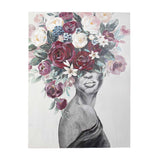BIZZOTTO - Quadro Dipinto a Olio Village Fiori Donna 90x120cm 0240660