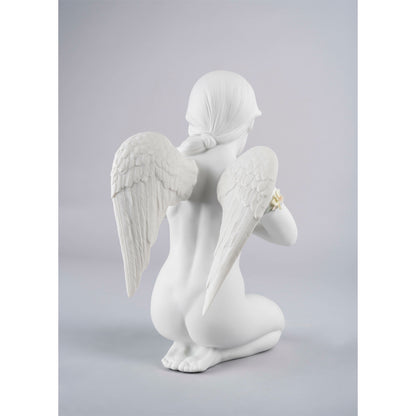 LLADRO' - Statua Scultura Figura angelo Cuore celestiale 01009444