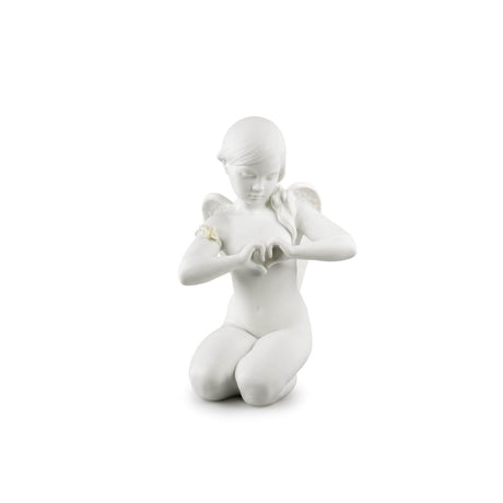 Lladró Figurina Angelo Cuore Celestiale 29x20cm Porcellana