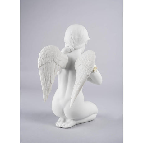 Lladró Figurina Angelo Cuore Celestiale 29x20cm Porcellana
